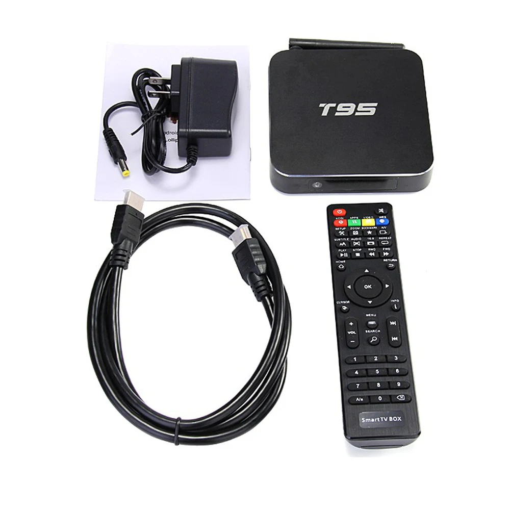 Smrat S905 Quad Core Android 5.1 OS tv box T95 1 ГБ + 8 поддержка КОДИ 16.0 BT 4.0 С UHD 4 К Streaming Media Player |