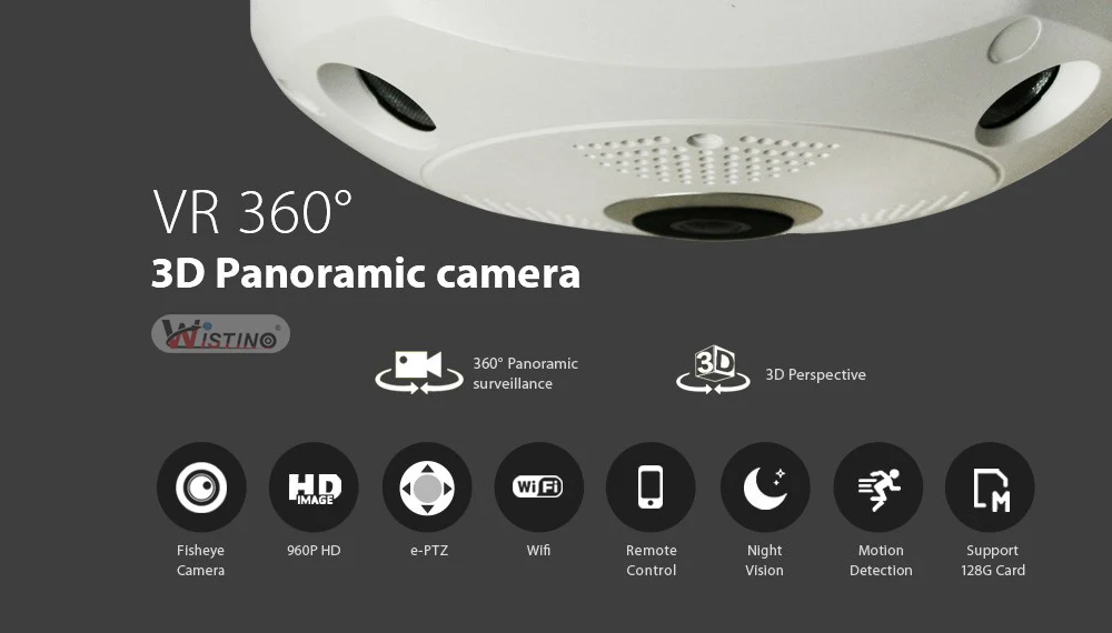 1080P wifi панорамная камера 360 градусов 1.3MP 3MP 5MP рыбий глаз панорамная IP камера PTZ CCTV 3D VR видео IP камера видеонаблюдения HD