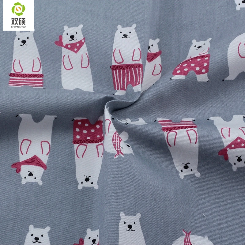 Мультфильм саржа хлопок Ткань лоскутное ткани ручной работы DIY Вышивание ребенка