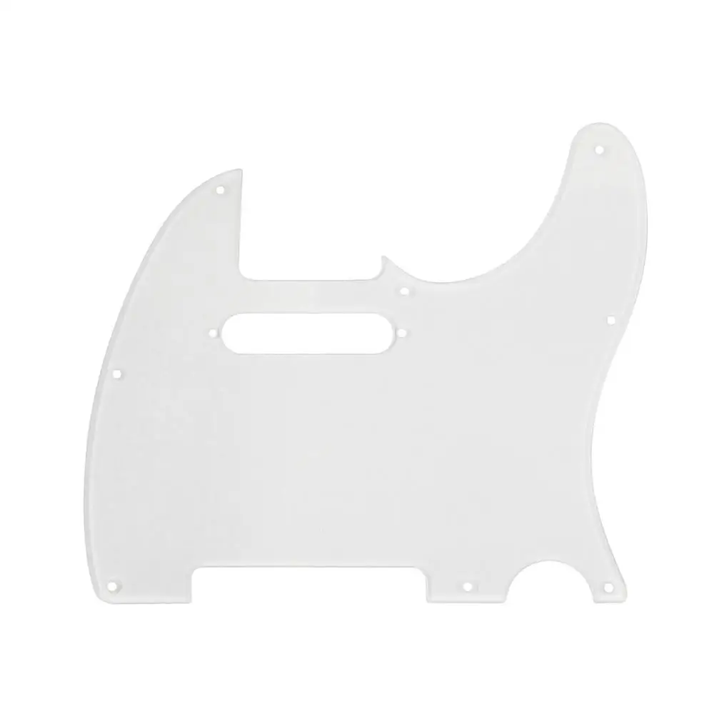 Transparent 1Ply FLEOR 1 шт. электрогитара Tele Pickguard скретч пластина 8 отверстий w/звукосниматель с одинарной катушкой отверстие для США/Мексика Tele гитары аксессуары - Цвет: Transparent 1Ply