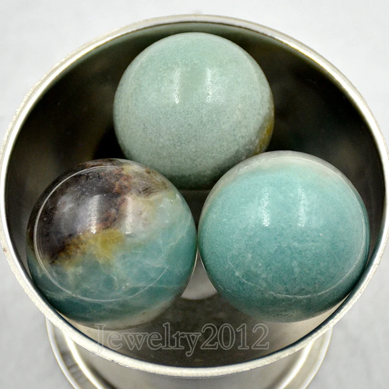 Натуральные разноцветные амазонитовые декоративные камни Круглые Хрустальные