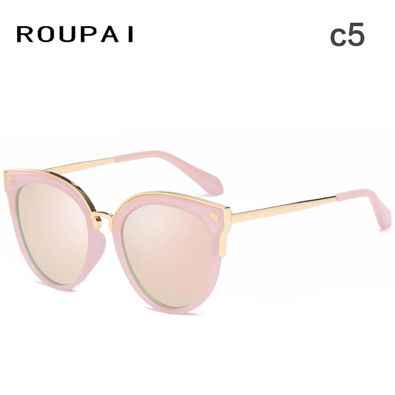 ROUPAI поляризованные &quotкошачий глаз&quot Для женщин Марка Дизайн Мода Винтаж