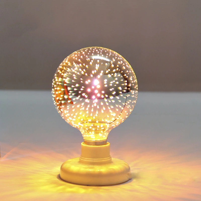 3D Star Fireworks Effect Night light LED Lamp E27 220V Edison Bulb A60 ST64 G80 G95 G125 Multi shapes Decoration Lighting | Освещение