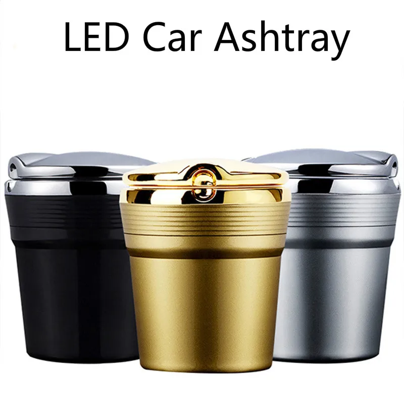 Светодиодный пепельница для сигарет автомобиля Авто Стайлинг аксессуары CNYOWO