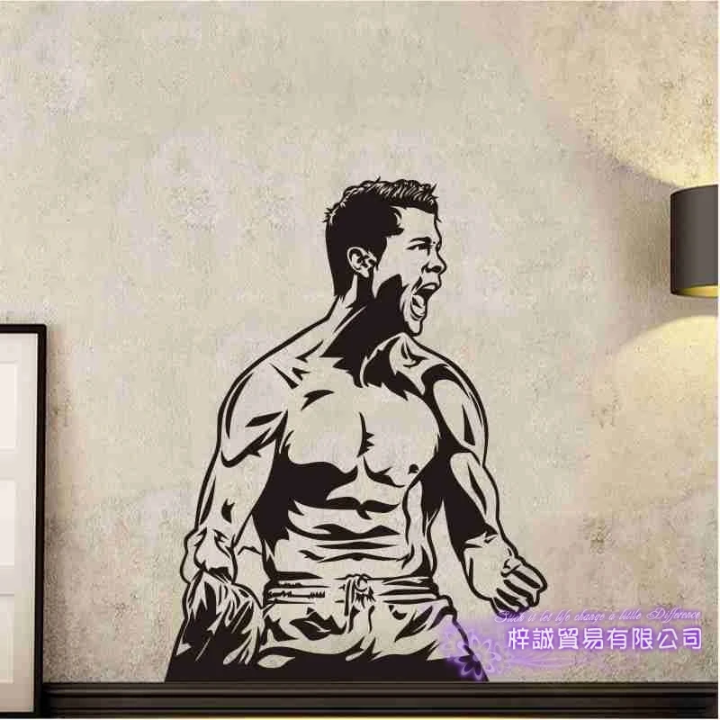 Виниловые наклейки с изображением Криштиану Роналду футбольный плеер наклейка