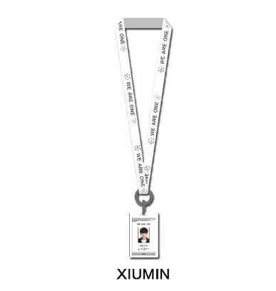 XIUMIN Youpop EXO EXO-K EXK-M LUHAN альбом студенческий K-POP бейдж держатель с хлопковым шейным шнурком офисные и школьные принадлежности GHP003 - Окраска металла: XIUMIN
