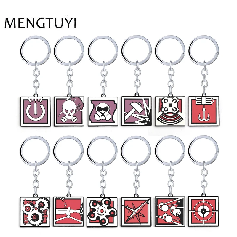 Новое поступление брелок J Store Rainbow 6 R6 автомобильный металлическая подвеска для