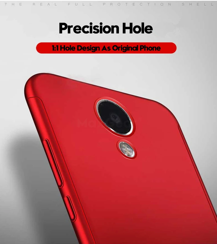Чехол для телефона MaxGear с полной защитой 360 градусов чехол Meizu Pro 7 M6 MS6 M2E M3E M3 M5 Note