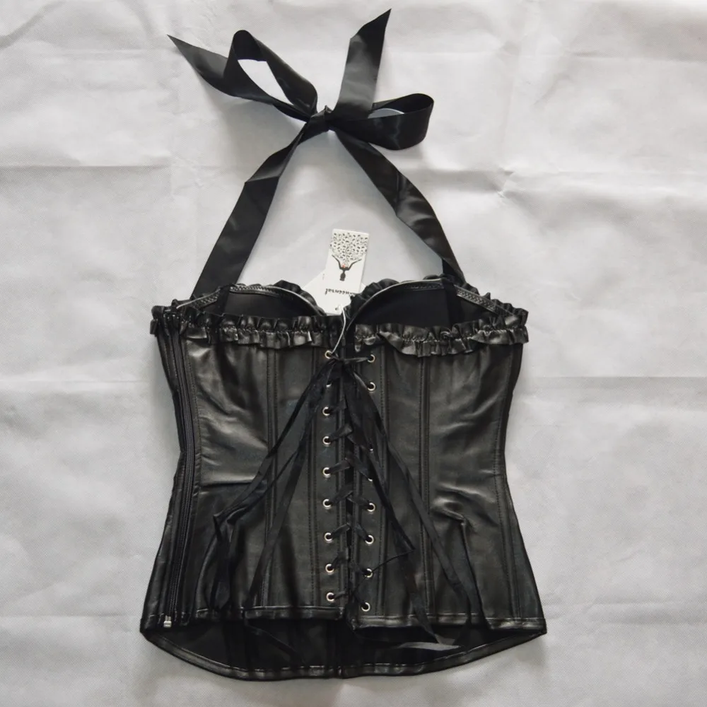 Корсет корсеты Кожа стимпанк корсет готический одежда Сексуальная похудения