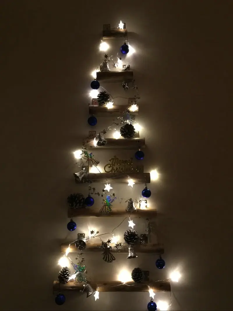 Гирлянда в форме звезды 5 м 50 светодиодов питание от батарейки AA Сказочная