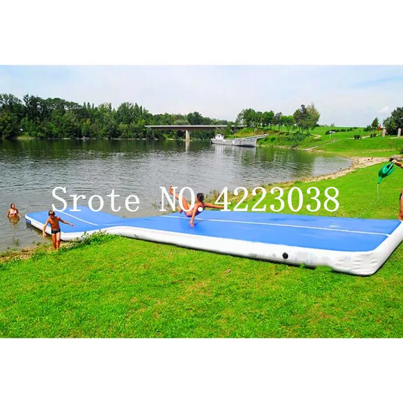 Скидка Надувной коврик для занятий гимнастикой, 7x1x0,2 м