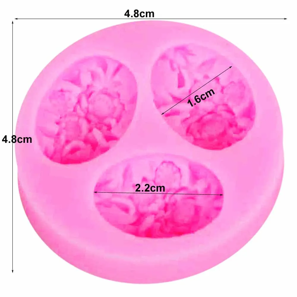 Sophronia DIY Peony 1pcs Shape UV Resin Jewelry Silicone Mold Making Craft m735 |