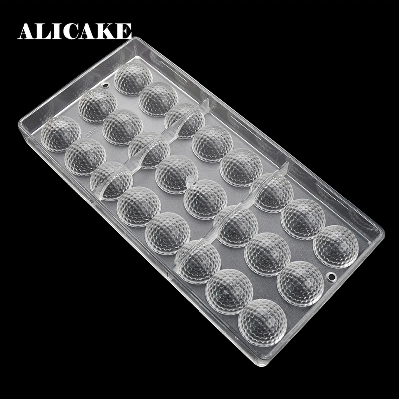 3D Golf Molds of Chocolate Bakeware Dessert Baking Form Plastic for Baker Party Pastry Cake Tools Polycarbonate Mould | Дом и сад
