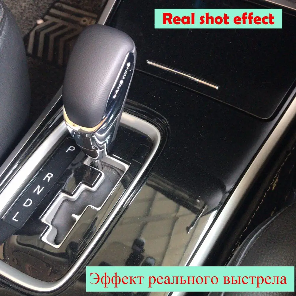 Абсолютно Новая Автоматическая Автомобильная рукоятка для рычага переключения передач Ручка редуктор насадки ручки для Mitsubishi OUTLANDER EX натуральная кожа ручки