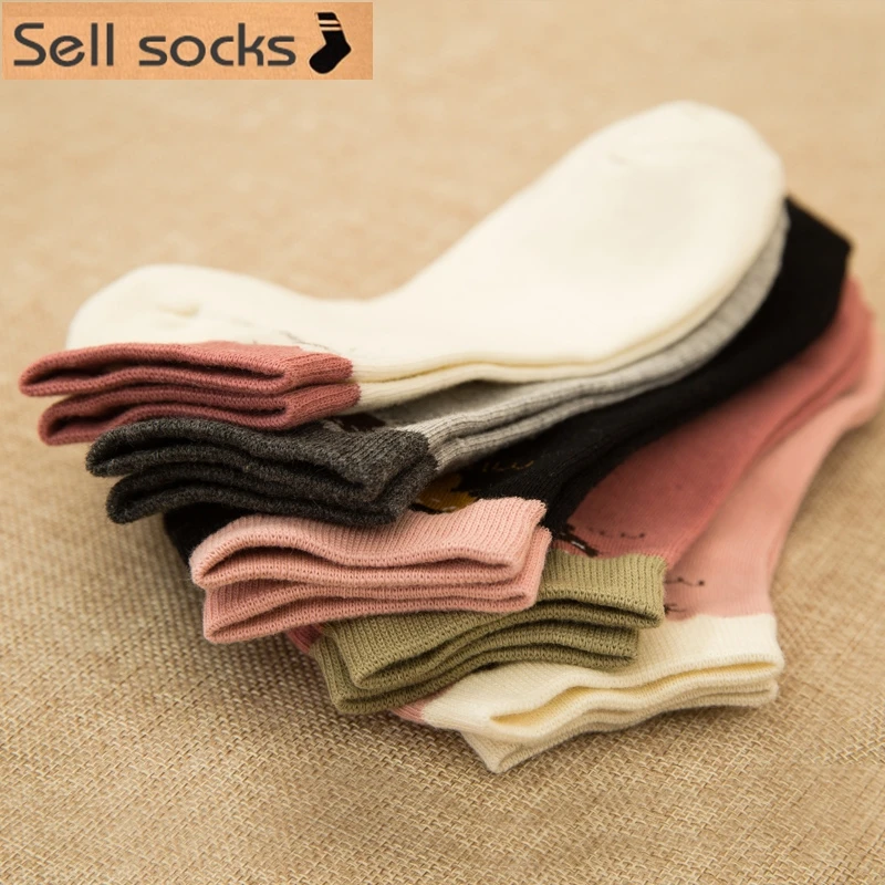 Брендовые новые летние женские розовые повседневные хлопковые носки с рисунком