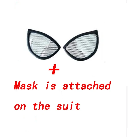 attached mask1 Железный Человек-паук, Человек-паук, костюм для косплея, спандекс, Zentai Glod, Красный Железный Человек-паук, боди супергероя, костюм, комбинезоны, Лидер продаж - Цвет: attached mask1