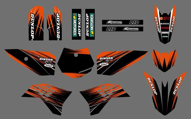 Наклейки с надписями команды H2CNC 0546 наборы графики и фонов для KTM SX 50 2009 2010 2011 2012