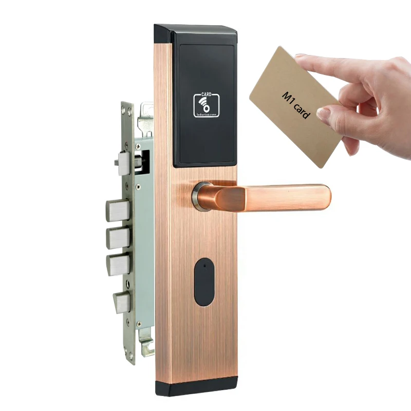 

Apartment/office cerradura inteligente M1 card electronic lock with hidden card reader