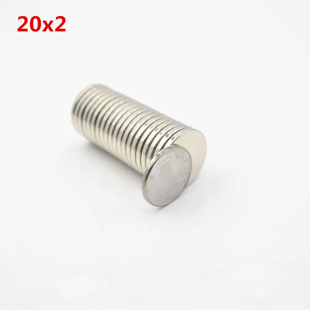 5 шт. Неодимовый Магнит D20mm маленький круглый супер сильный постоянный магнитный диаметр галлия металлический холодильник динамик Электромагнит