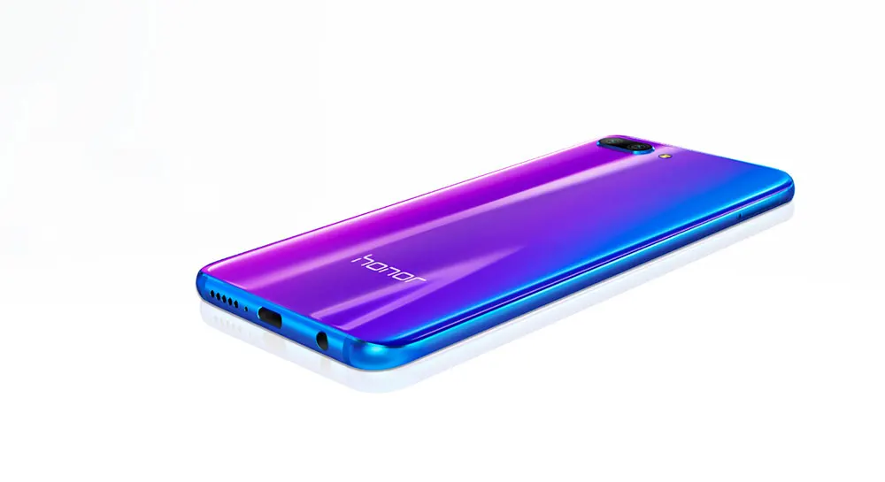 Honor 10 смартфон глобальная Версия Мобильный телефон 5,8" полноэкранный Kirin 970 128G NFC задняя 24 Мп+ 16 МП 3400 мАч батарея