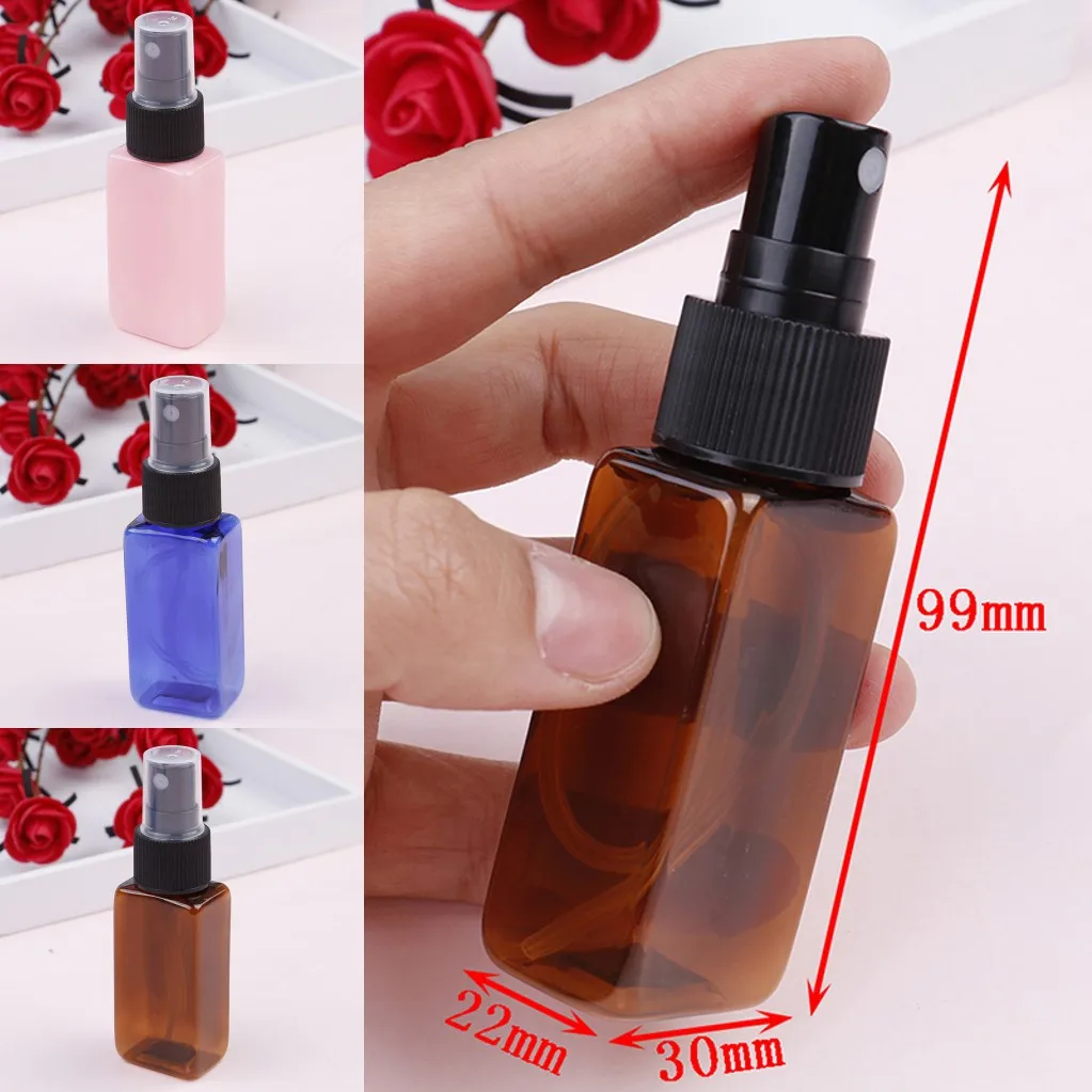 30 мл портативный мини многоразовый распылитель бутылки синий розовый коричневый