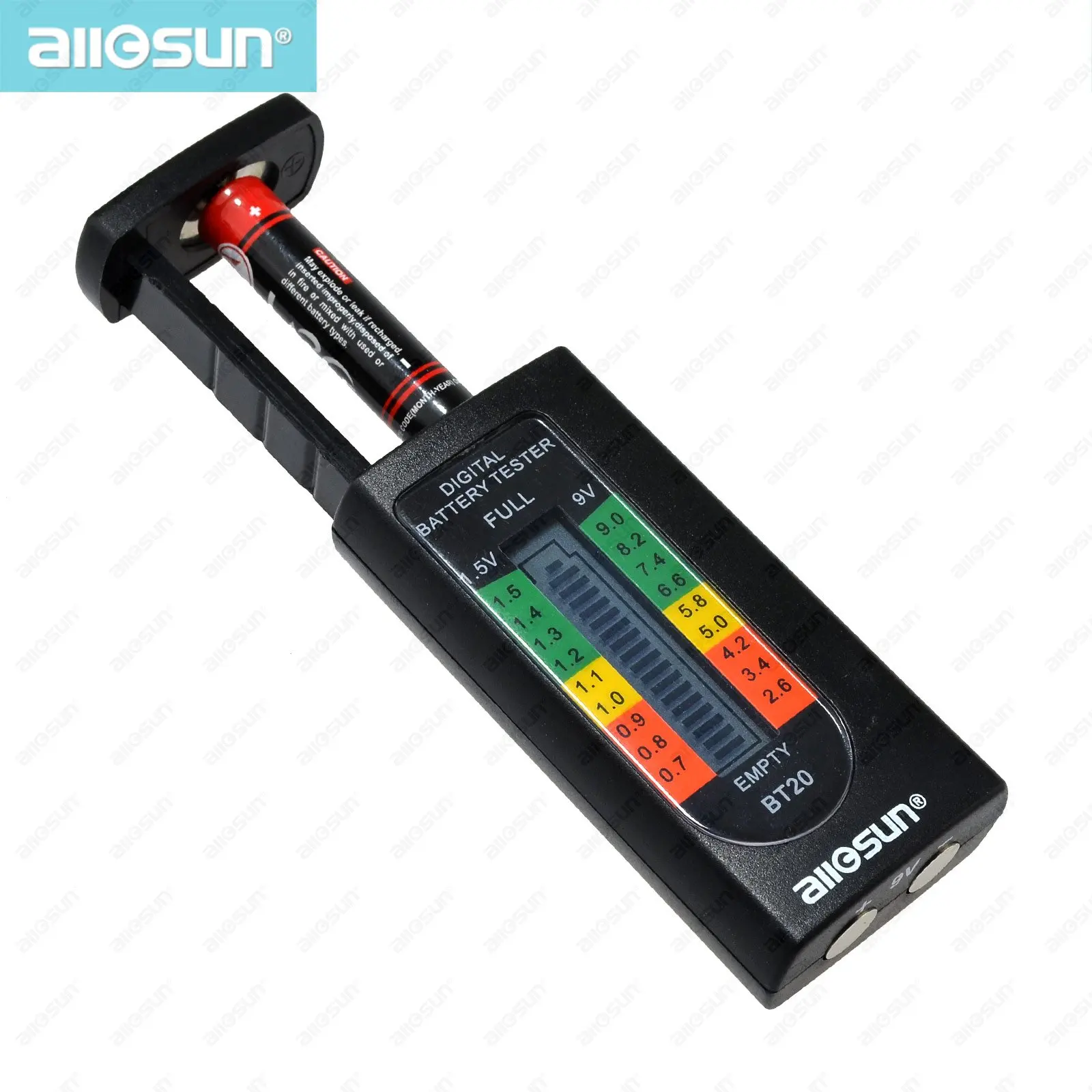 

ALL SUN BT20 Hot Sale Household Digital Battery Tester 1.5V 9V AAA AA C D Battery Capacity Tool in Pocket Size