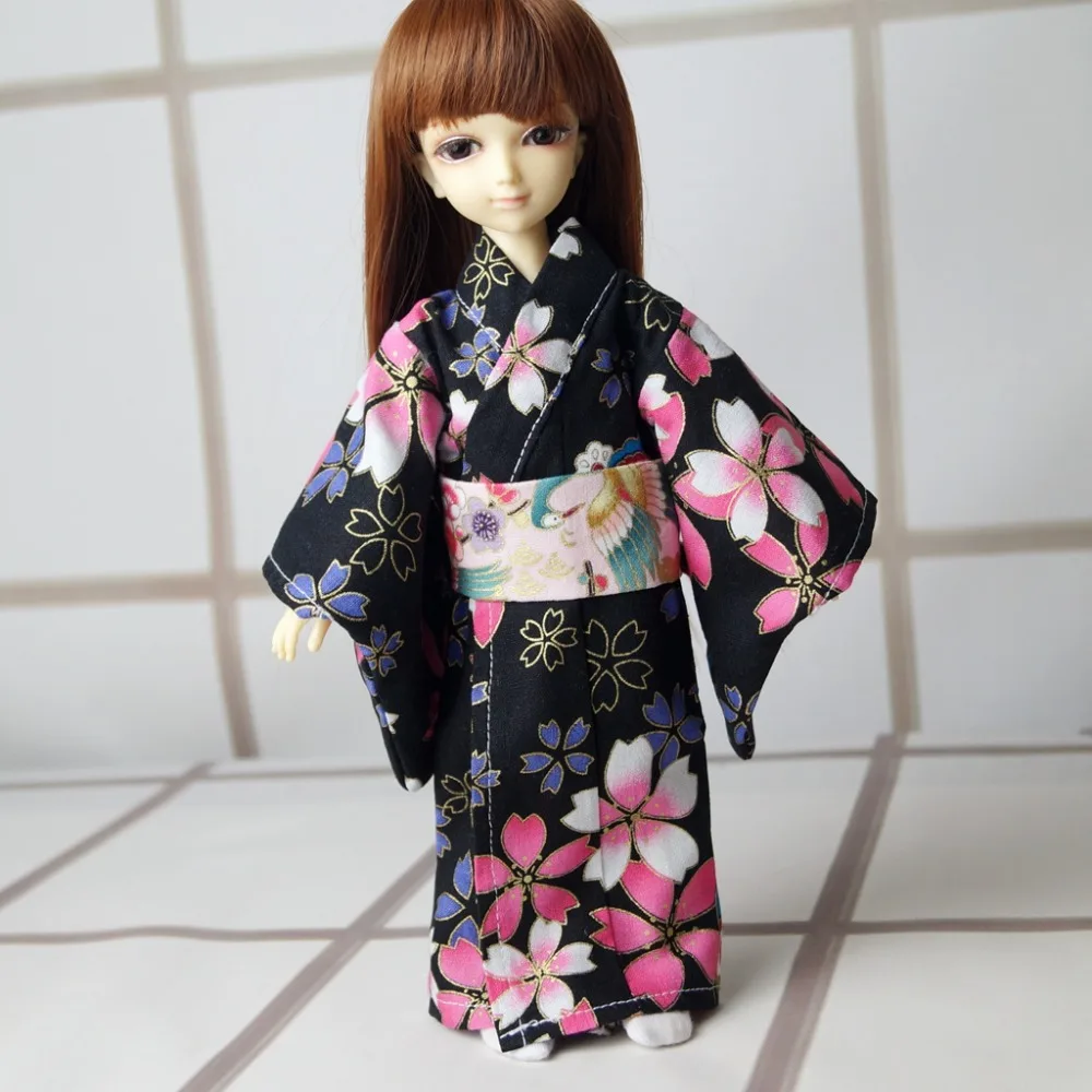 Платье кимоно OOAK в японском стиле одежда Sakura для 1/6 11 дюймов высокая женская кукла