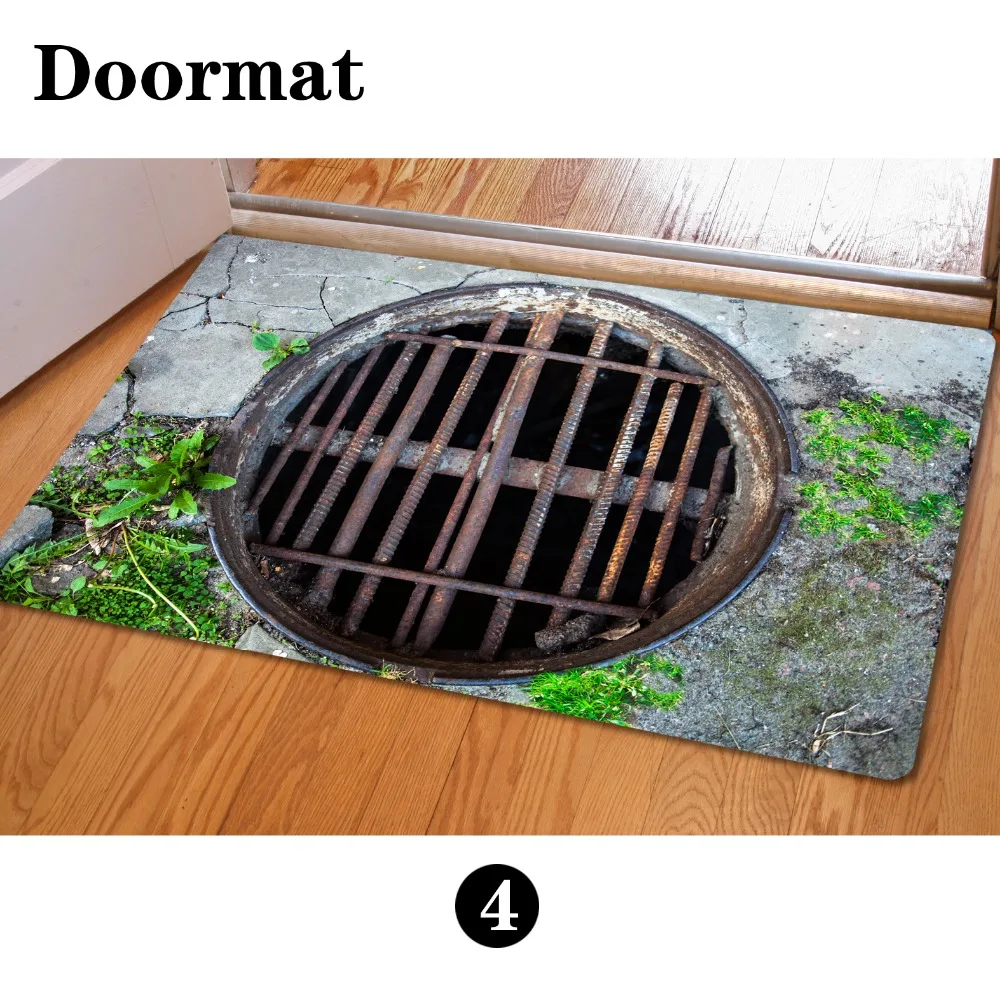 40*60 см коврики для входной двери забавный резиновый коврик модный ковер с 3D