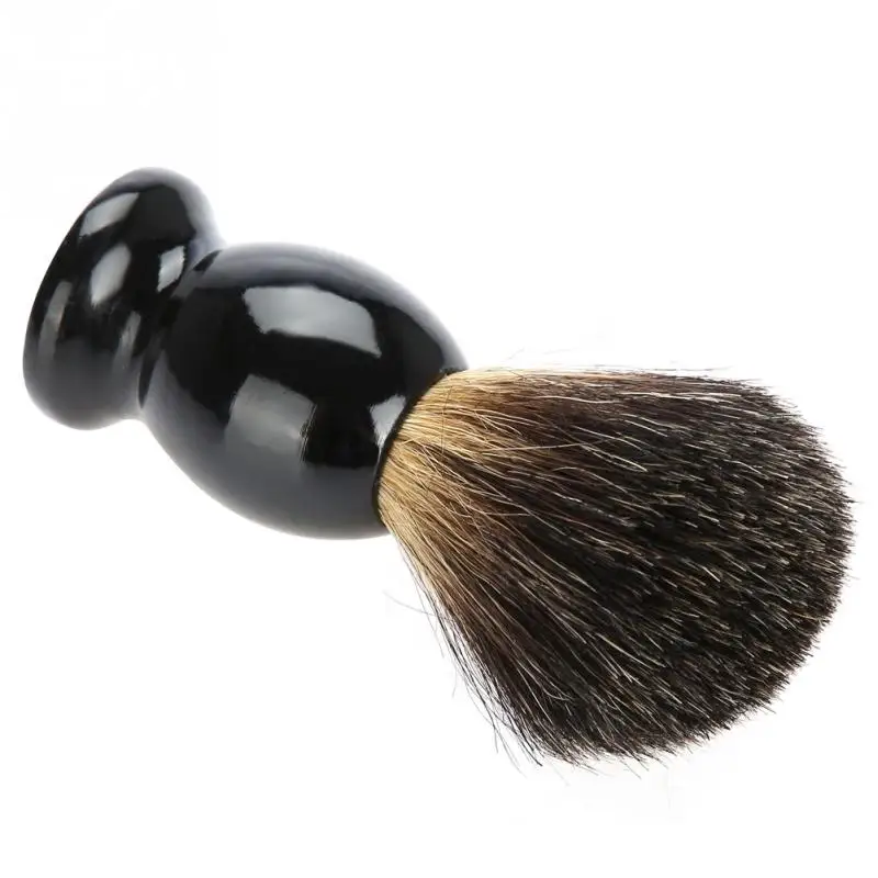 Barber Men's Hair Shaving Brush Razor with Wood Handle for men Salon Men Facial Beard Cleaning Appliance Shave Supply Tool | Красота и