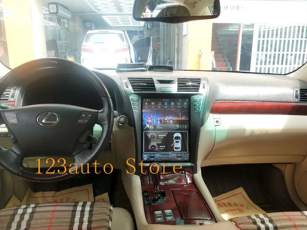 12,1 дюймов Вертикальный стиль Android 8,1 автомобильный DVD gps навигатор для lexus LS LS460 LS600 2006-2012 встроенный carplay HDMI AHD 7850IC ips