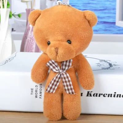 2018 хит мини соединение плюшевые игрушки милый плюшевый мишка чучела кулон в