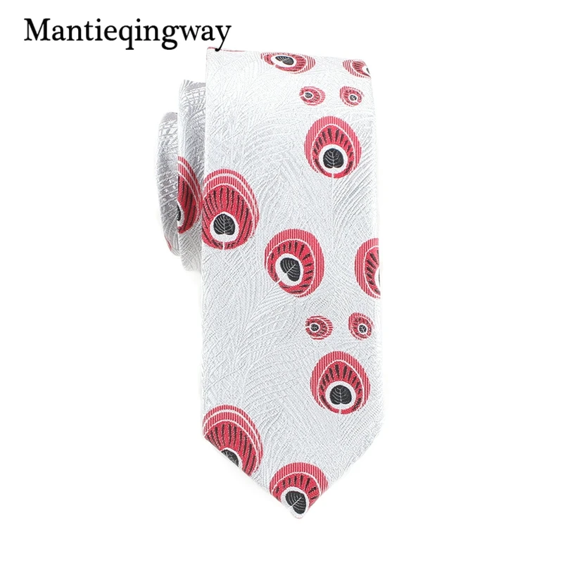 Мужской галстук Mantieqingway 6 см жаккардовый из полиэстера для мужчин приталенный