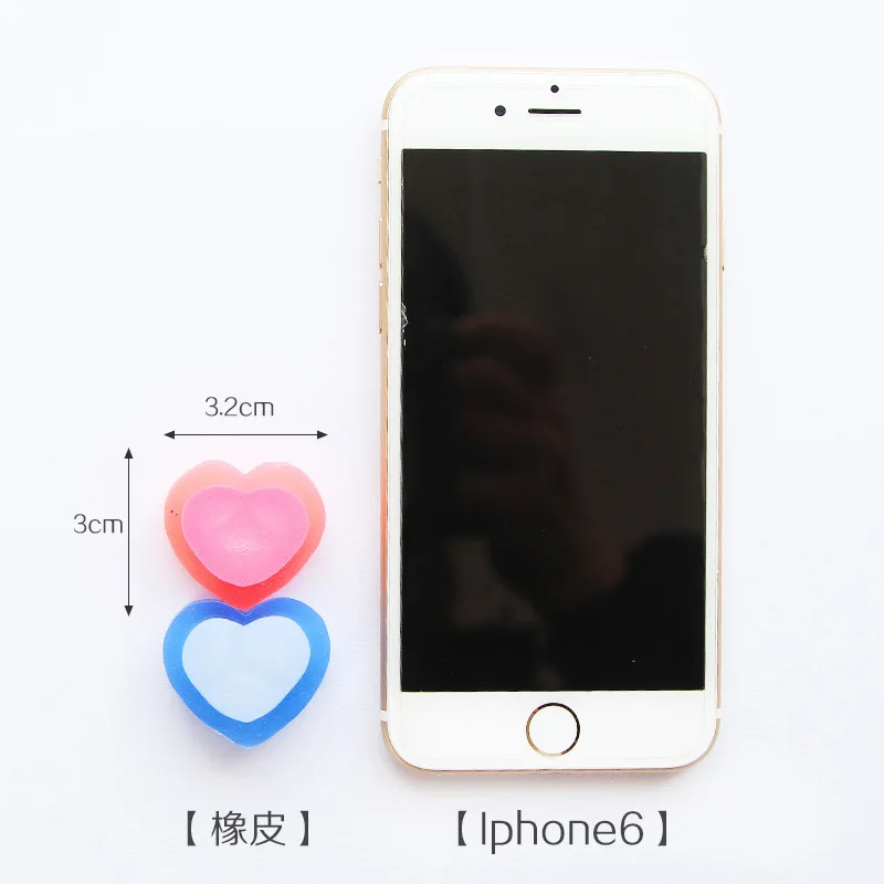 Ластик мило Любовь три мерное моделирование ластик gommes фантазия Световой желе