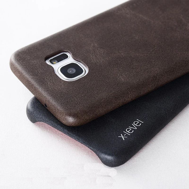 X-крышка с уровнем чехол для samsung Galaxy S7 Ретро Винтаж X уровень матовая кожа задняя защитная оболочка для samsung S7 Edge