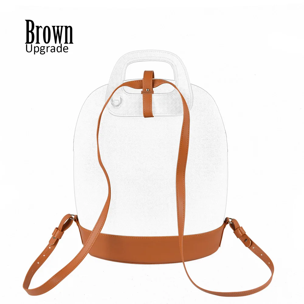 brown Тонкий ремень из искусственной кожи для O Bag 50 нижний ремень для рюкзака Obag 50 - Цвет: brown