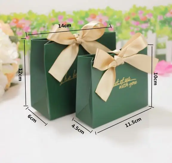 25 шт. бумажная церемония сумка для конфет коробка украшения свадебной