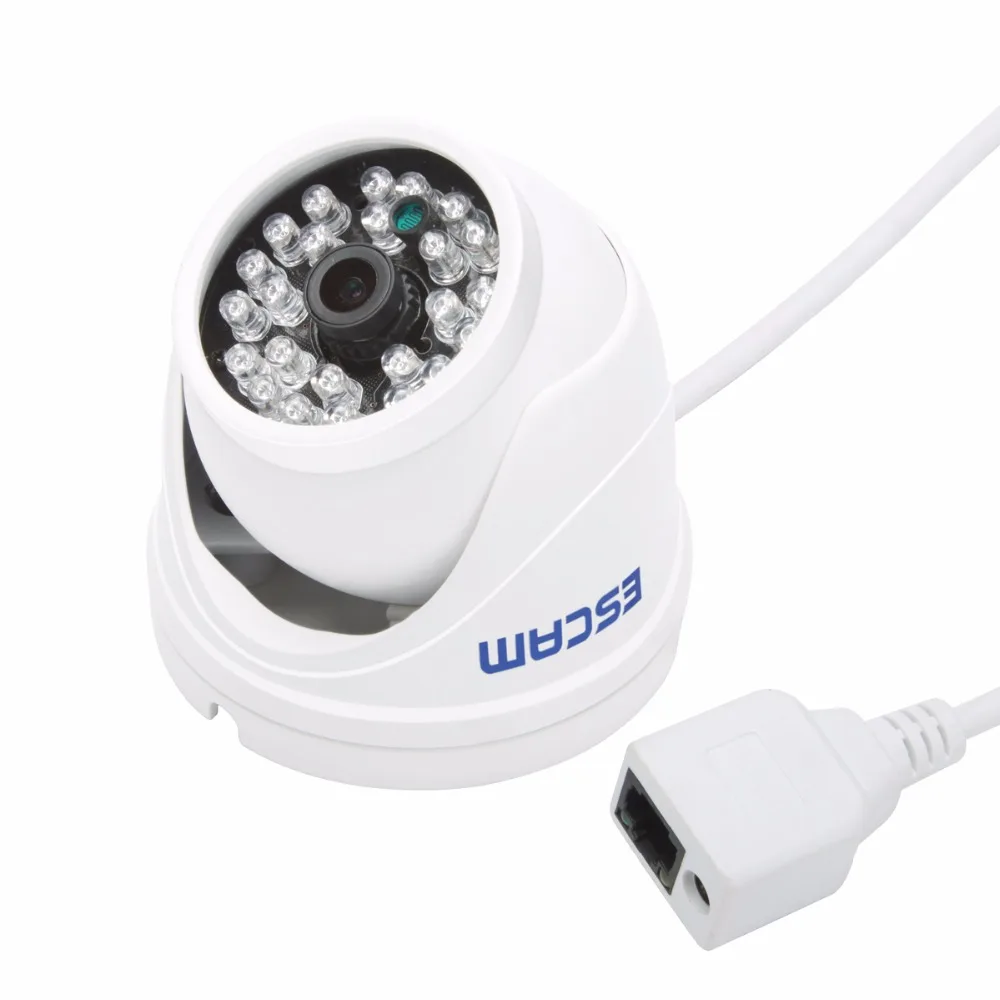 Escam Peashooter QD520 мини ip-камера H.264 Onvif P2P HD720P Крытая купольная камера наблюдения ночного видения инфракрасная камера видеонаблюдения
