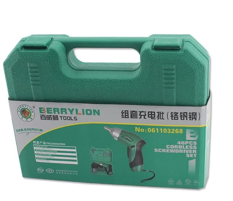 

Screwdriver 3.6V Rechargeable Lithium Battery Cordless Drill Householld Tool Set Combination Folding Electric