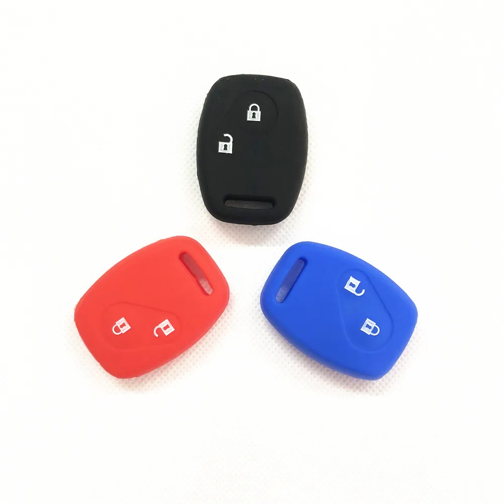 2 кнопки силиконовый Автомобильный Брелок дистанционного управления с ключом