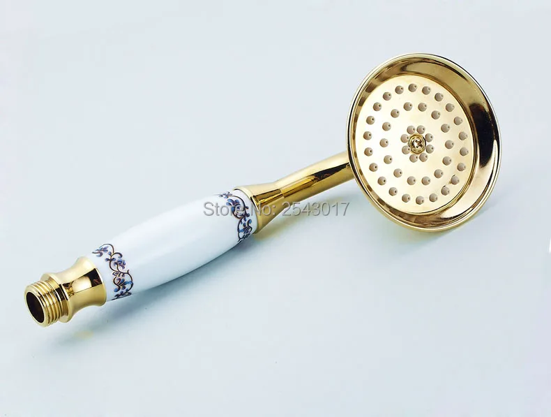 Телефонный стиль G1/2 'ручной душ аксессуары для ванной сине-белый фарфоровый