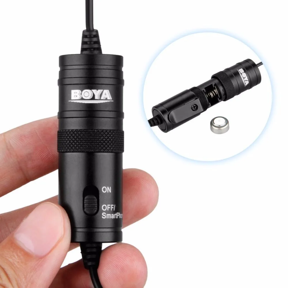 Boya BY M1 6 м Label Lavalier конденсаторный микрофон 3 5 мм с осьминога Штатив для смартфонов
