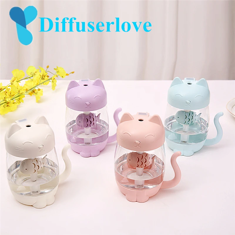 Diffuserlove 350 мл увлажнитель воздуха USB эфирное масло арома диффузор питомец кошка