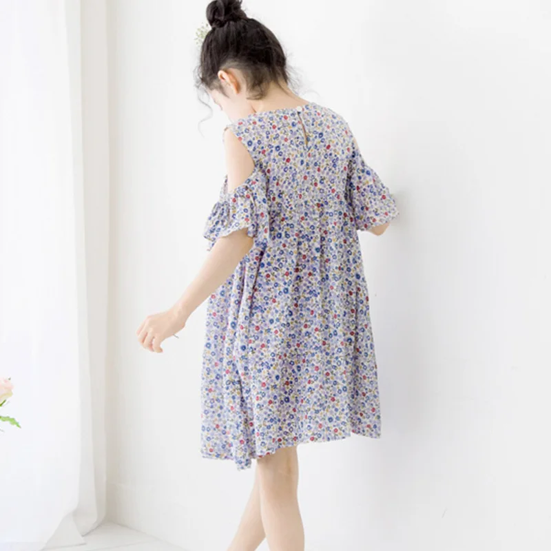 Dresses for Big girls Brief Flower kids clothes baby girl summer Cute Sleeveless Top Toddler holiday robe fille Clothing | Детская