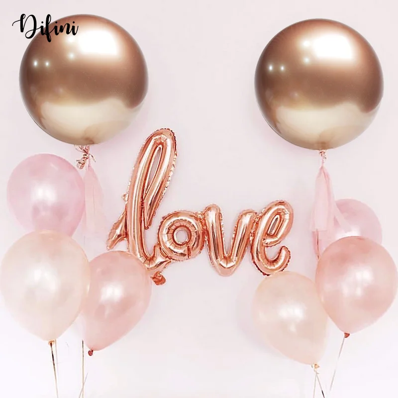 Набор из латексных шаров Love Ballon 12 дюймов латексные шары с металлическими краями