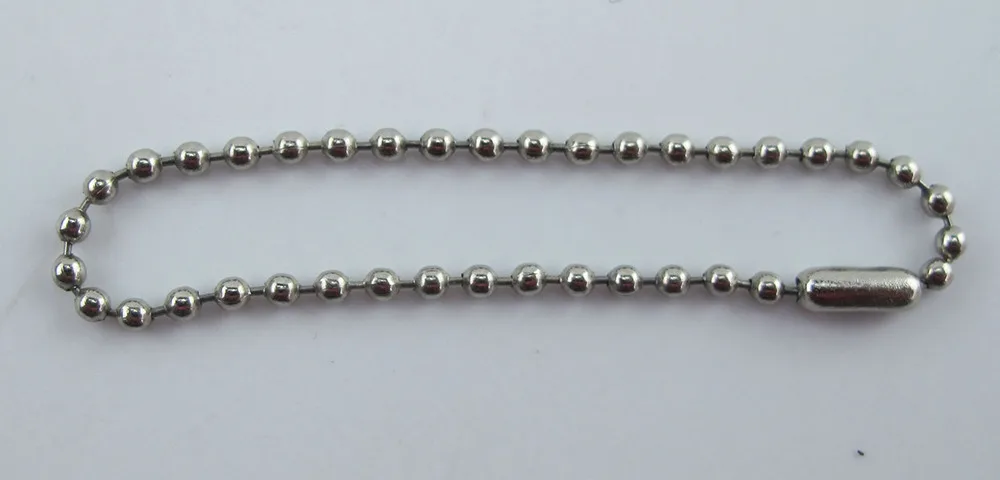 Шаровая цепь из нержавеющей стали диаметр шаровой цепи 2 4 мм x 14 см нержавеющая