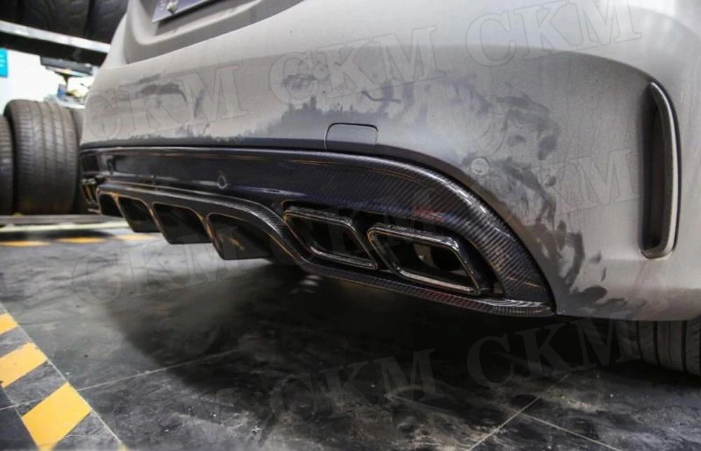 Задний спойлер из углеродного волокна для Mercedes Benz C class W205 Sedan 4 двери C180 C200 C300 C63- защита Бампера