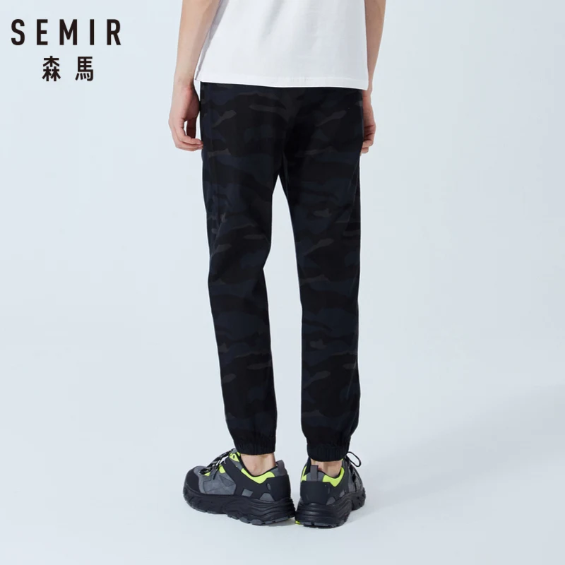 SEMIR повседневные мужские штаны летние новые мужские штаны трендовые камуфляжные спортивные штаны эластичные штаны