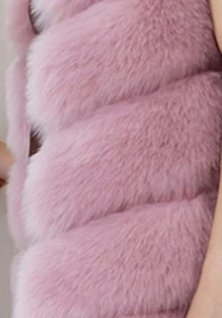 Pink ZADORIN новое зимнее пальто женское меховое плотное теплое пальто с коротким рукавом из искусственного меха Пальто Плюс Размер Длинная тонкая Лисичка Меховая куртка верхняя одежда - Цвет: Pink