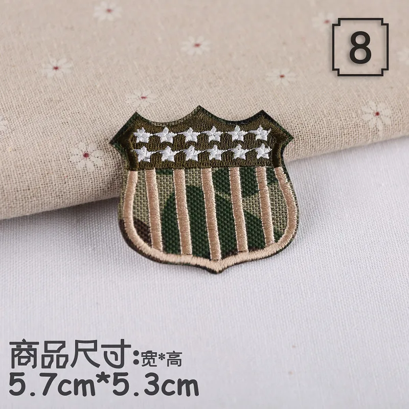 1pc Embroidered Military Camouflage Patches for Clothing Iron on Sew Applique Fabric Clothes Shoes Bags DIY Decoration B | Дом и сад