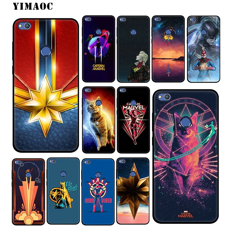 YIMAOC Captain Marvel Soft Case for Huawei Mate 20 10 P30 P20 Pro P10 P9 P Smart Z 2019 &amp Nova 3 3i Lite |